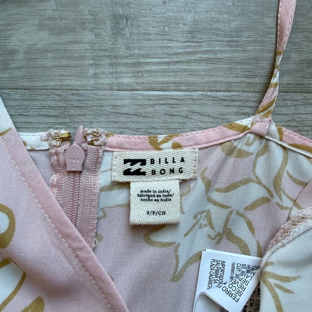 Billabong Sweet Sunshine Floral Spaghetti Strap Midi Dress Size S - Picture 4 of 11